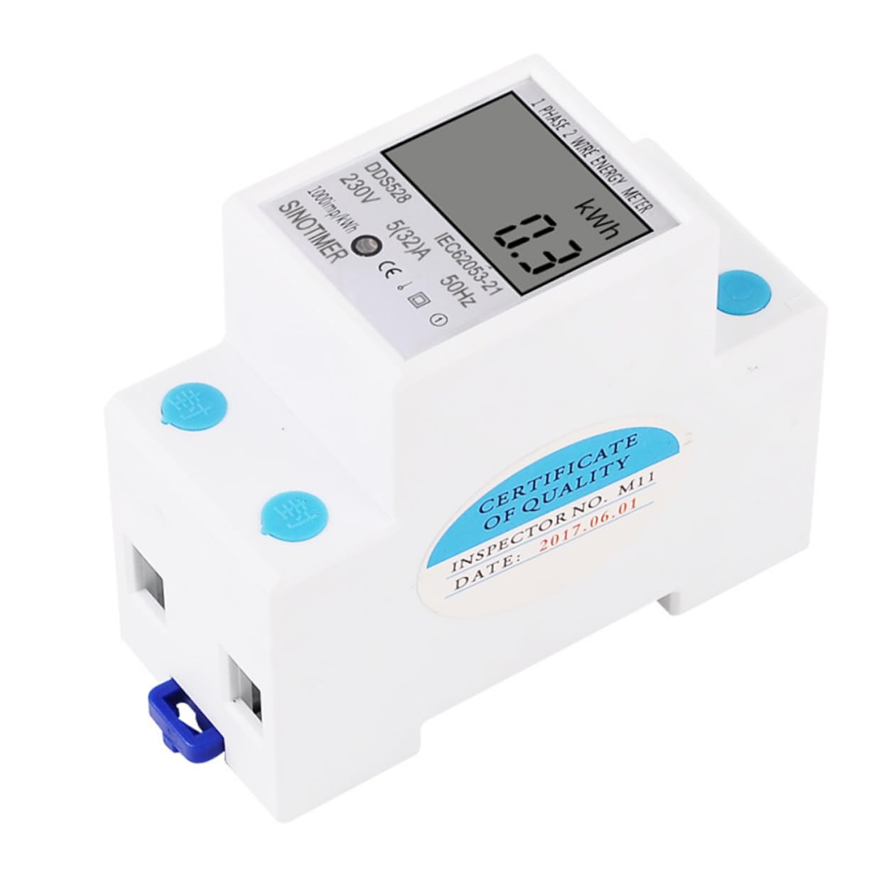 TIDTALEO Elektrizitätsmesser Energiezähler Multifunktion Wattmeter Spannungsmesser Spannungs- und Strommesser Schaltungsmessgerät Schienen-Wattstundenzähler TIDTALEO Elektrizitätsmesser Energiezähler Multifunktion Wattmeter Spannungsmesser Spannungs- und Strommesser Schaltungsmessgerät Schienen-Wattstundenzähler von TIDTALEO