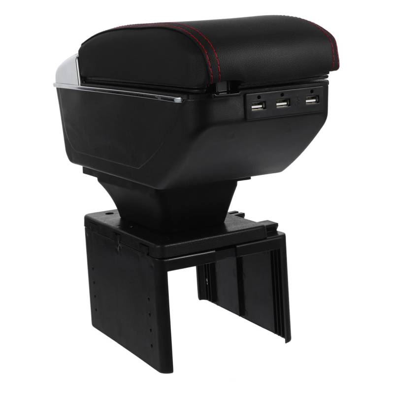 TIDTALEO Kasten Auto Armlehne Box Schutz Ausruhen Stamm Ergonomisch Universal- Abdeckung Autozubehör Automatisches Kissen Armlehnenauflage Für Auto Plastik Black von TIDTALEO