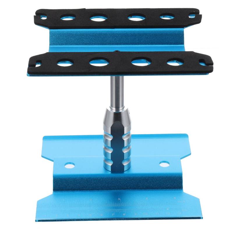 TIDTALEO Rc Auto Reparaturstation Aluminium Werkstand Mit Drehung Höhenverstellbar Für Rc Modelle Kompakt Und Tragbar von TIDTALEO