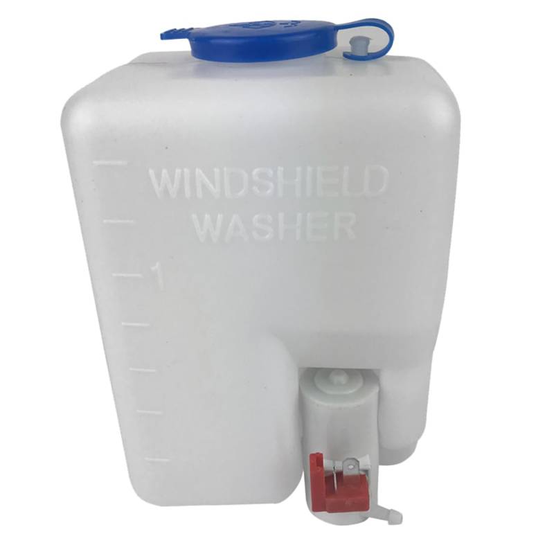 TIDTALEO Scheibenwaschflüssigkeitsbehälter Pumpe Fensterfunktion Flasche Für Tank Auto Kit Universelle Auto Scheibenwaschanlage Weiß von TIDTALEO