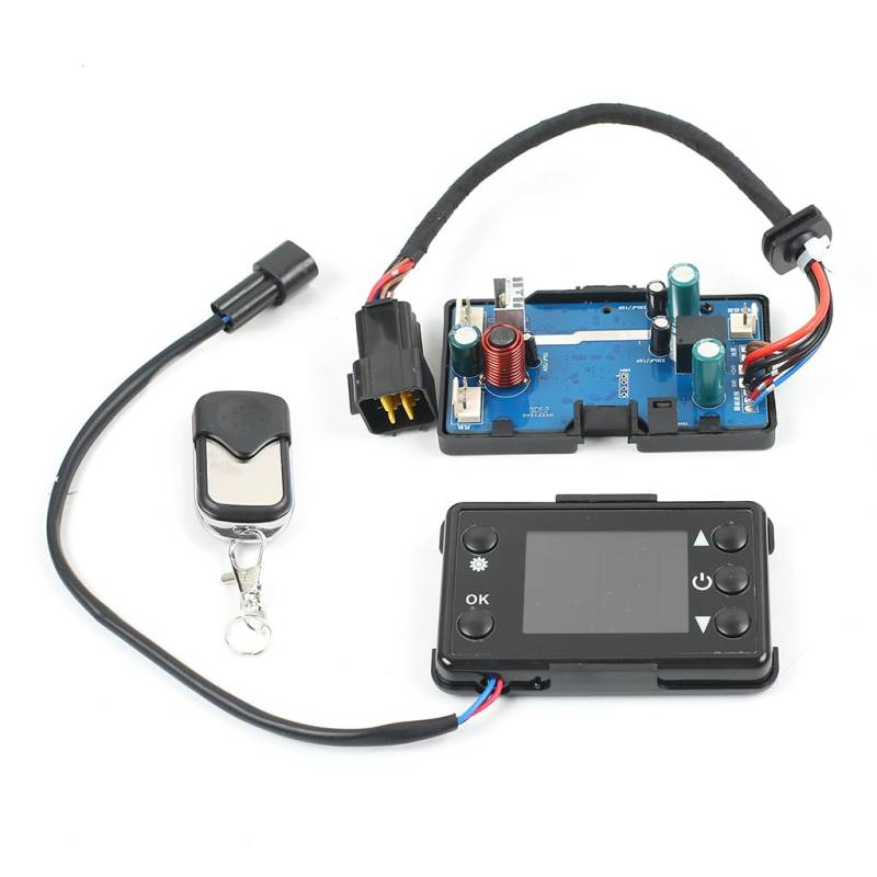 TIHOOK 12V/24V 3KW/5KW Auto Heizung LCD Schalter Controller mit Fernbedienung, Standheizung Diesel, LCD-Autoheizungsregler, für Auto Diesel Luftheizung Parkheizung von TIHOOK