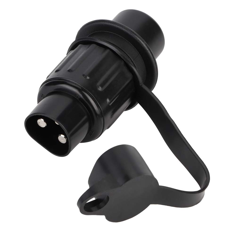 TIKATARER Anhänger -Stecker -Adapter, Schwarzer Kunststoffanhängeradapter Anhängerkabeladapter 3 Pin -Anhänger -Stecker -Verdrahtungsanschluss -Adapter für Anhänger von TIKATARER