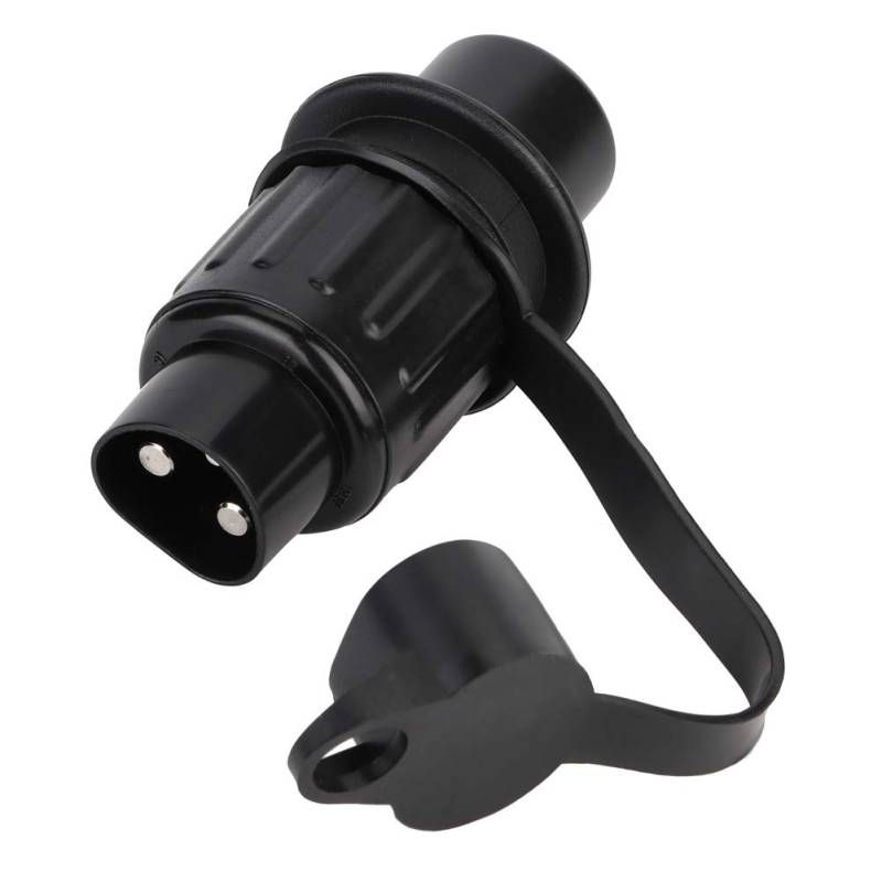 TIKATARER Anhänger -Stecker -Adapter, Schwarzer Kunststoffanhängeradapter Anhängerkabeladapter 3 Pin -Anhänger -Stecker -Verdrahtungsanschluss -Adapter für Anhänger von TIKATARER