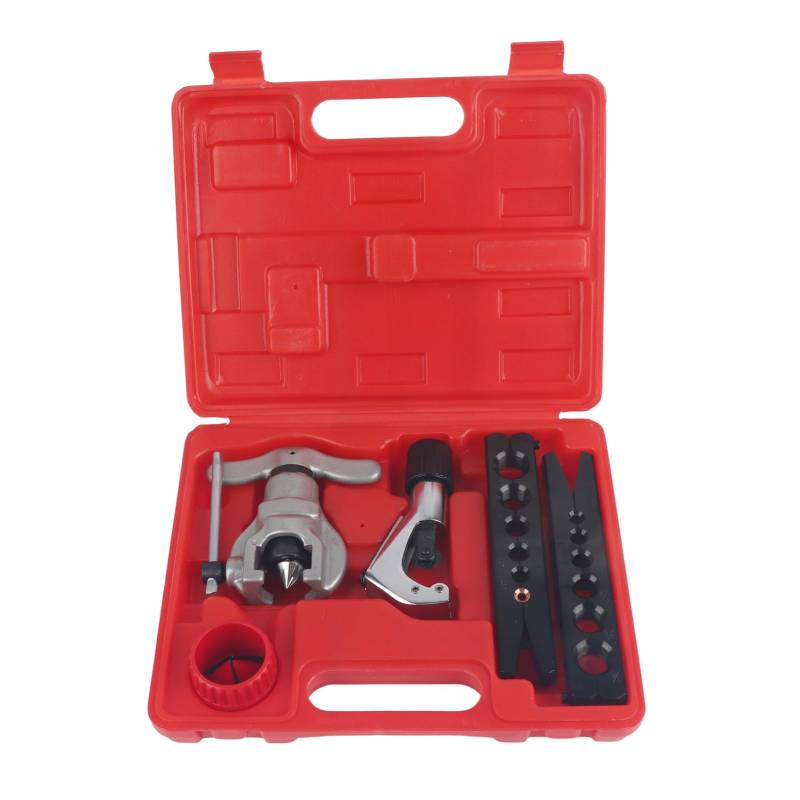 TIKATARER Flacking -Werkzeug HLK, Rohr Exzentrisch Kegel Flacking Tool Set Kupferwerkzeug HLK Kupferflackungswerkzeug Aluminiumrohr Reparatur Sortiment Kit Kit von TIKATARER