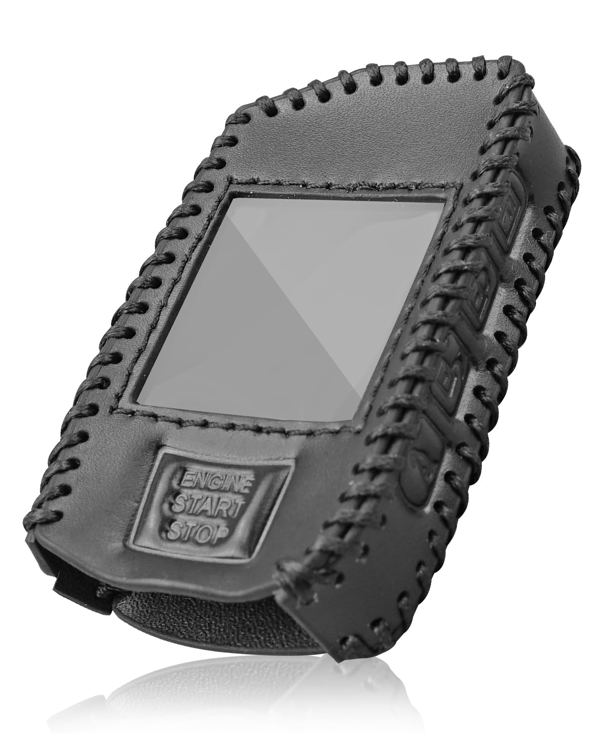 Leder-Schutzhülle für Compustar Prime Q9 2-Wege-Fernbedienung RF-2WQ9-FM, Leder-Fernbedienung, Schwarz Leder-Schutzhülle für Compustar Prime Q9 2-Wege-Fernbedienung RF-2WQ9-FM, Leder-Fernbedienung, Schwarz von TIKSCIENCE