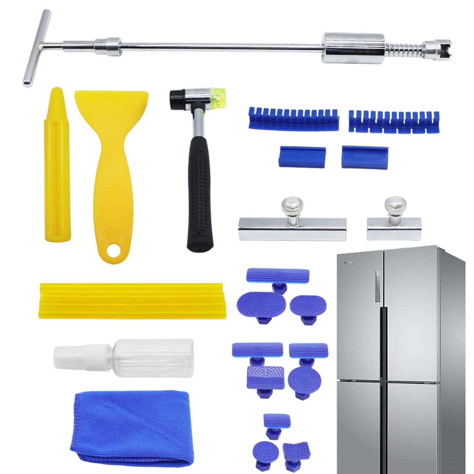 Auto Dellen Reparatur Set, Professionelle Auto Dellen Entferner Set, Auto Dellen Reparatur Werkzeuge, Vielseitiges Dellenreparatur Werkzeugset, R Auto Dellen Reparatur Set, Professionelle Auto Dellen Entferner Set, Auto Dellen Reparatur Werkzeuge, Vielseitiges Dellenreparatur Werkzeugset, R von TILEZE