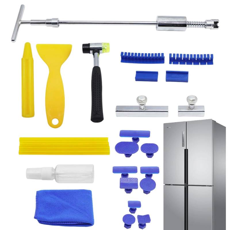 Auto Dellen Reparatur Set, Professionelle Auto Dellen Entferner Set, Auto Dellen Reparatur Werkzeuge, Vielseitiges Dellenreparatur Werkzeugset, R von TILEZE