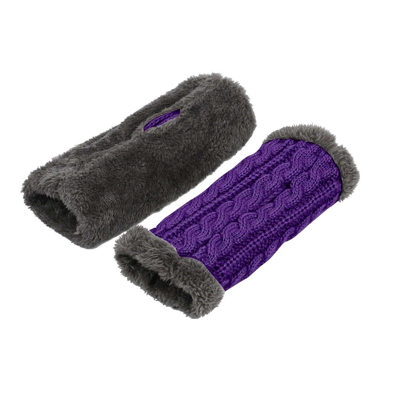 Fingerlose Strickhandschuhe Wintersporthandschuhe Thermo Fleece Handschuhe Damen Thermohandschuhe mit Fleece Outdoor Winterhandschuhe Freizeit Ski Handschuhe Handwärmer Pulswärmer, (Purple, One Size) Fingerlose Strickhandschuhe Wintersporthandschuhe Thermo Fleece Handschuhe Damen Thermohandschuhe mit Fleece Outdoor Winterhandschuhe Freizeit Ski Handschuhe Handwärmer Pulswärmer, (Purple, One Size) von TIMIYUYU