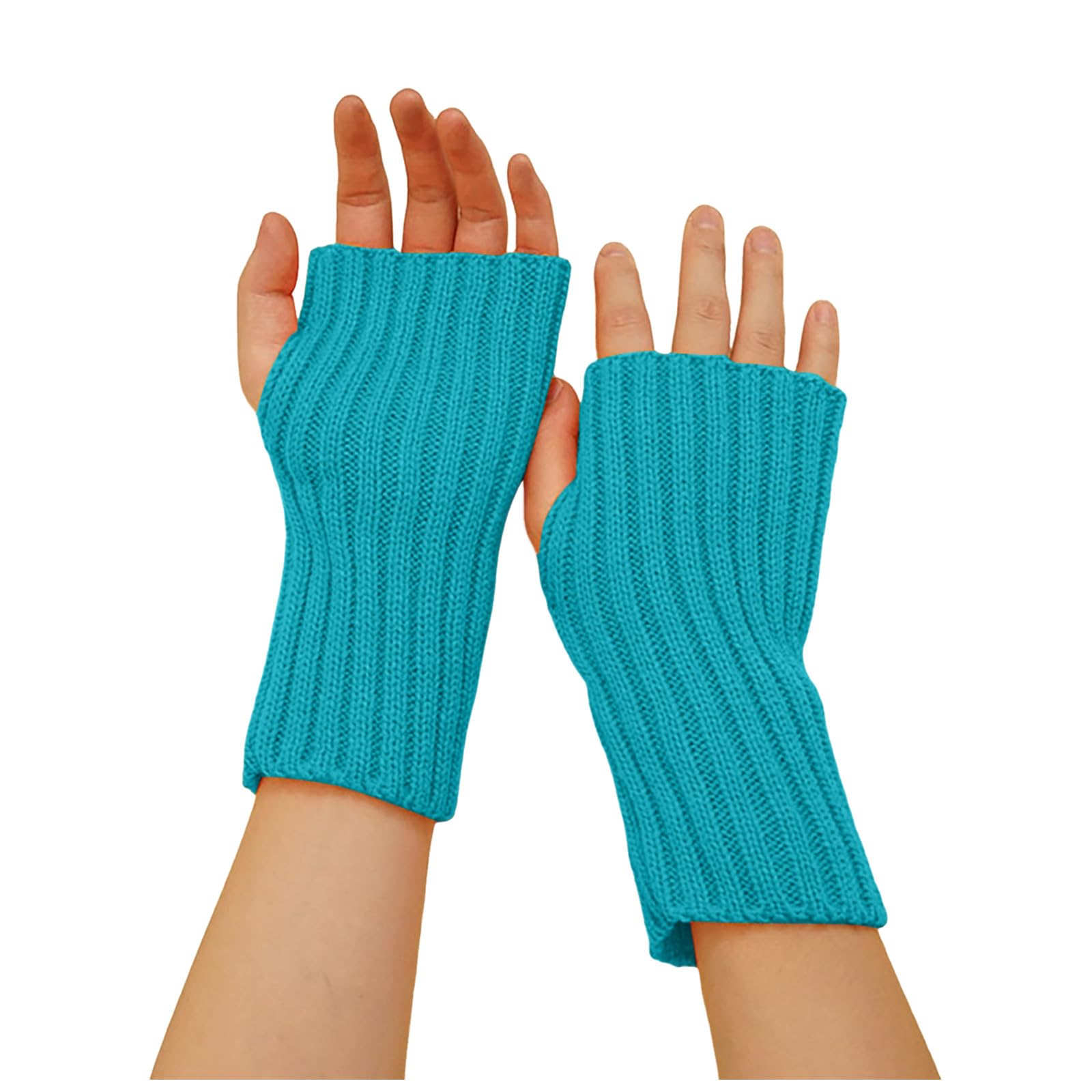 Handschuhe Fingerlos Winter Pulswärmer Handschuhe Strick Handstulpen Damen Fingerlose Fäustlinge Handwärmer Wärmer Strick Kurzer Gestrickte Halb Winter Handschuhe Armstulpen für Damen (Blue, One Size) Handschuhe Fingerlos Winter Pulswärmer Handschuhe Strick Handstulpen Damen Fingerlose Fäustlinge Handwärmer Wärmer Strick Kurzer Gestrickte Halb Winter Handschuhe Armstulpen für Damen (Blue, One Size) von TIMIYUYU