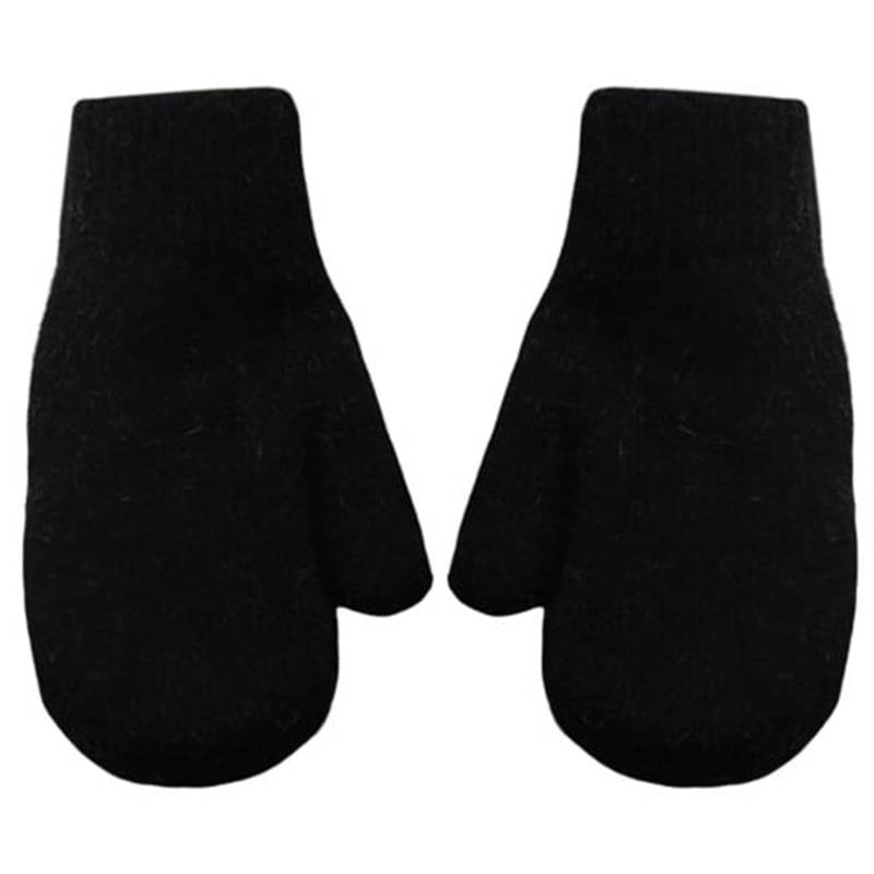 TIMIYUYU Warme Winter Strick Fäustlinge Warme Handschuhe Gestrickte für Frauen Winterhandschuhe Fausthandschuhe Fäustlinge Warm Strickhandschuhe Outdoor Winter Strick Fäustlinge (Black, One Size) von TIMIYUYU