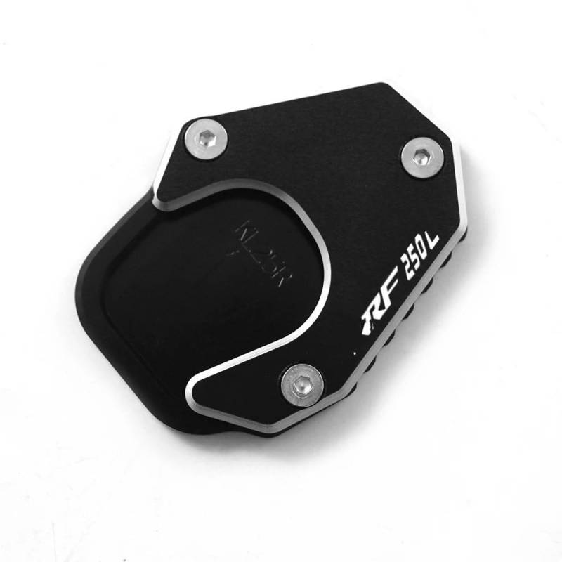 Für 250L 250 RALLY 250 2017-2021 Motorrad CNC Kickstand Extension Pad Fuß Seitenständer Verlängerungsplatte(Black1) von TIMJAN