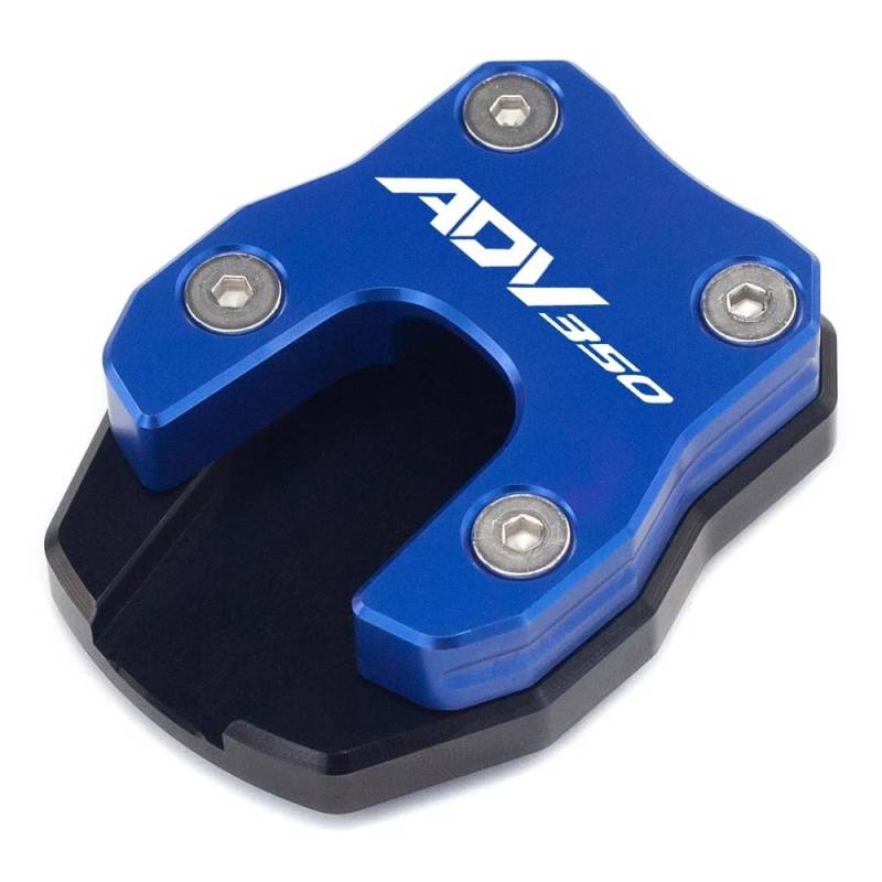 Für ADV350 ADV 350 2021 2022 2023 Motorrad Ständer Fuß Seite Stehen Verlängerung Pad Unterstützung Platte Vergrößern Zubehör(ADV350-BLUE) von TIMJAN