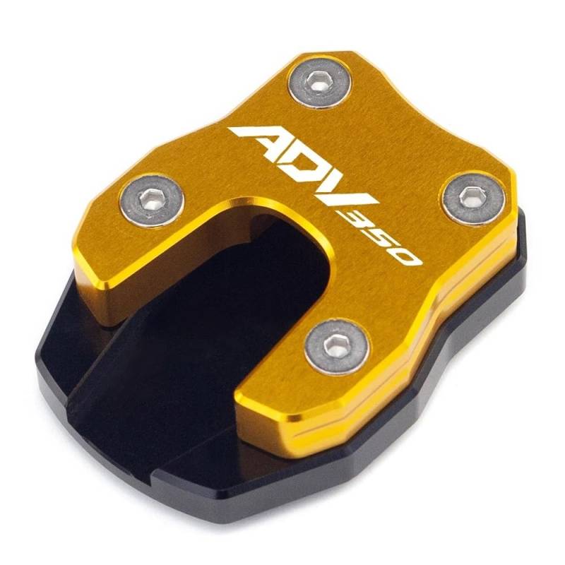 Für ADV350 ADV 350 2021 2022 2023 Motorrad Ständer Fuß Seite Stehen Verlängerung Pad Unterstützung Platte Vergrößern Zubehör(ADV350-GOLD) von TIMJAN
