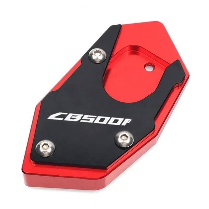 Für CB500X CB500F CB 500X CB 500F CB500 X/F Motorrad CNC Kickstand Fuß Seitenständer Verlängerung Pad Stützplatte Vergrößern(CB500F Red) von TIMJAN