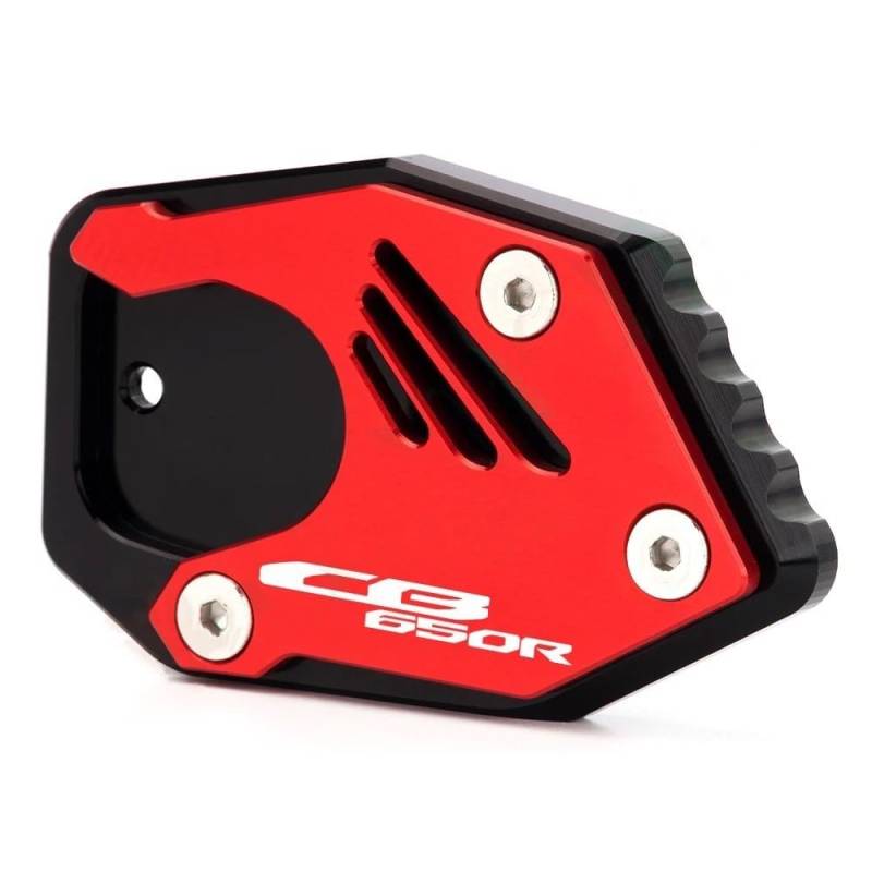 Für CB650R CB 650R 2019 2020 2021 2022 Verlängerungspolster Stützplatte Ständer Seitenständer Vergrößern Fußstütze(Red) von TIMJAN