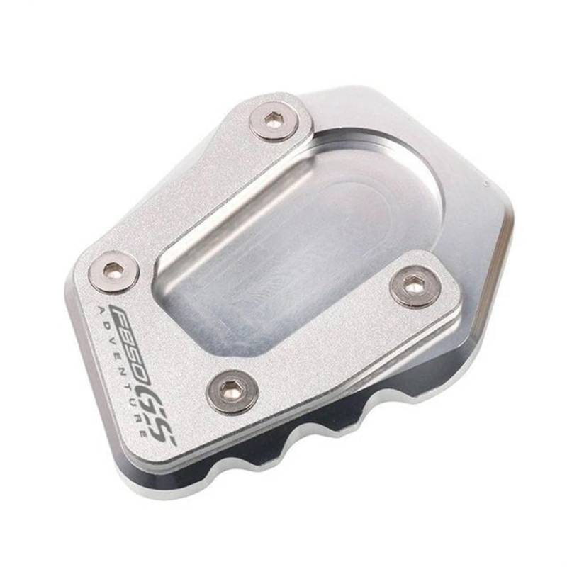 Für F750GS F850GS Adv F750 F850 GS Adventure 2020-2023 Motorrad CNC Kickstand Seitenständer Ständerverlängerung Vergrößerungspad(F850ADV Silver) von TIMJAN