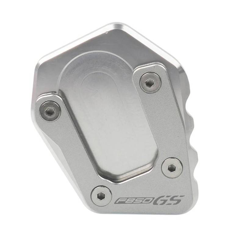 Für F750GS F850GS Adv F750 F850 GS Adventure 2020-2023 Motorrad CNC Kickstand Seitenständer Ständerverlängerung Vergrößerungspad(Silver-F850GS) von TIMJAN
