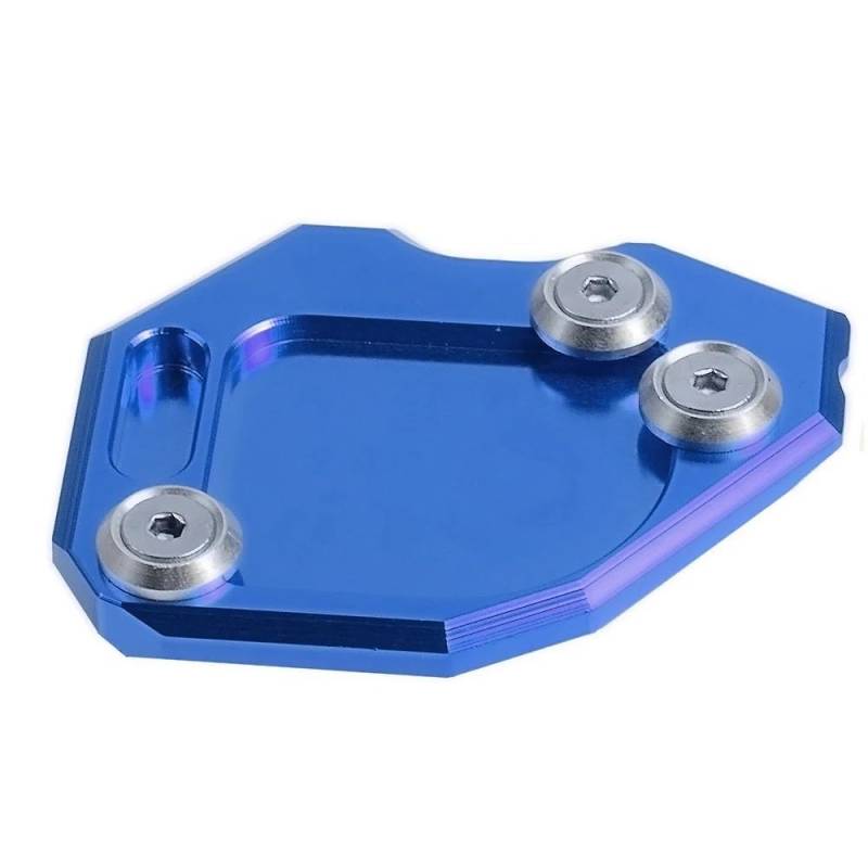 Für F800GS Abenteuer F800 GS F 800 GSA F 800GS ADV 2008-2018 2017 2016 Motorrad Seite Stehen Enlarger Pad Platte Ständer(Blue) von TIMJAN