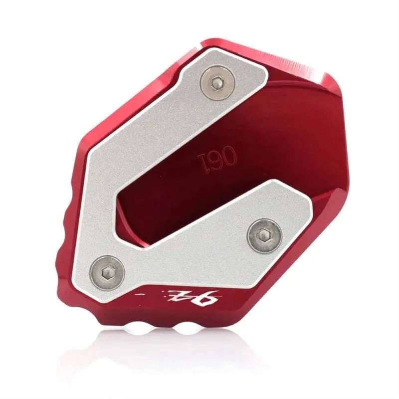 Für FZ6 Für FAZER FZ6R FZ6-S2 2004-2009 Motorrad CNC Kickstand Fuß Seitenständer Verlängerungspolster Stützplatte Vergrößern(FZ6-Red) von TIMJAN