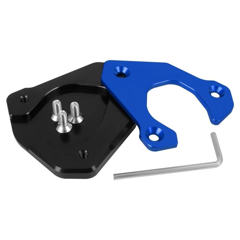 Für G310GS G310 GS G 310 GS 2022 2023 Motorrad CNC Kickstand Verlängerung Pad Fuß Seite Stand Platte(Blue) von TIMJAN