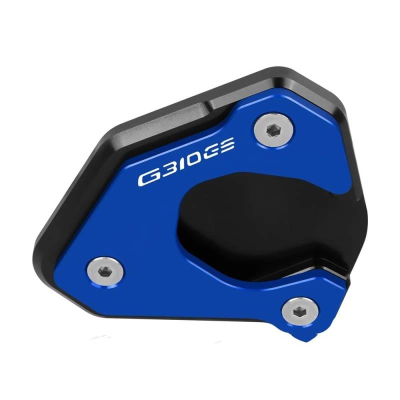 Für G310GS G310 GS G 310 GS 2022 2023 Motorrad CNC Kickstand Verlängerung Pad Fuß Seite Stand Platte(Blue-G310GS) von TIMJAN