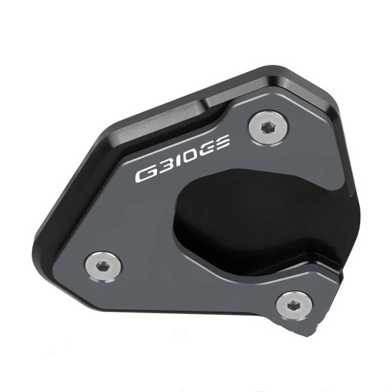 Für G310GS G310 GS G 310 GS 2022 2023 Motorrad CNC Kickstand Verlängerung Pad Fuß Seite Stand Platte(Grey-G310GS) von TIMJAN