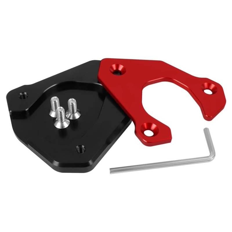 Für G310GS G310 GS G 310 GS 2022 2023 Motorrad CNC Kickstand Verlängerung Pad Fuß Seite Stand Platte(Red) von TIMJAN