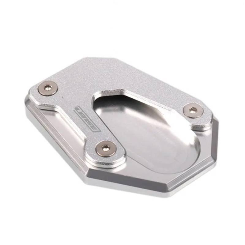 Für GSR750 GSX-S1000S GSX-S1000F GSXS 1000 S/F Motorrad Kickstand Fuß Seite Stehen Verlängerung Pad Unterstützung Platte Vergrößern(Silver) von TIMJAN