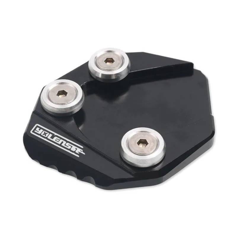 Für GSX-S125 GSX-S150 GSX-R125 GSX-R150 GSXR GSXS 125 150 Ständer Fuß Seitenständer Verlängerung Pad Stützplatte Vergrößern(Black) von TIMJAN