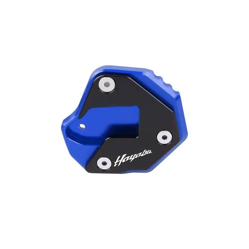 Für GSX1300R GSX-R 1300 2007-2021 Motorrad CNC Kickstand Fuß Seitenständer Verlängerung Pad Stützplatte(Blue1) von TIMJAN