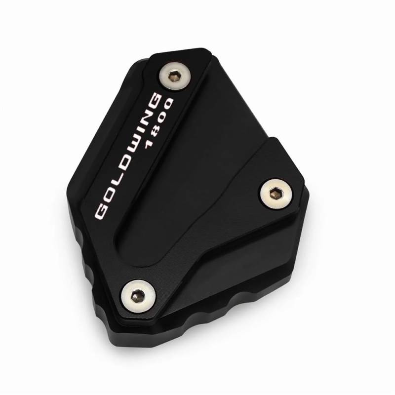 Für Goldwing 1800 GL 1800 F6B GL1800 2018 2019-2023 Motorrad CNC Kickstand Fuß Seite Stehen Vergrößern Verlängerung Unterstützung Pad(Black) von TIMJAN