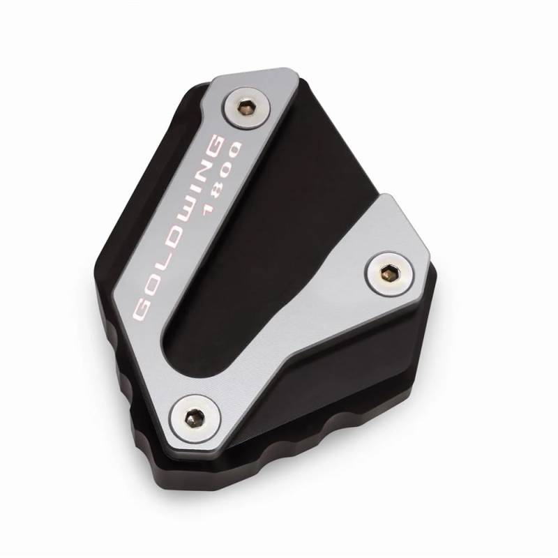Für Goldwing 1800 GL 1800 F6B GL1800 2018 2019-2023 Motorrad CNC Kickstand Fuß Seite Stehen Vergrößern Verlängerung Unterstützung Pad(Silver) von TIMJAN