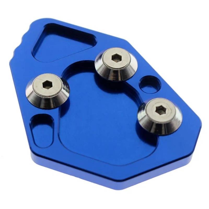 Für K1200S K1200R 05-08 K1300S K1300R 09-14 Aluminium Motorrad Seite Stehen Pad Platte Kickstand Enlarger Unterstützung Verlängerung(Blue) von TIMJAN