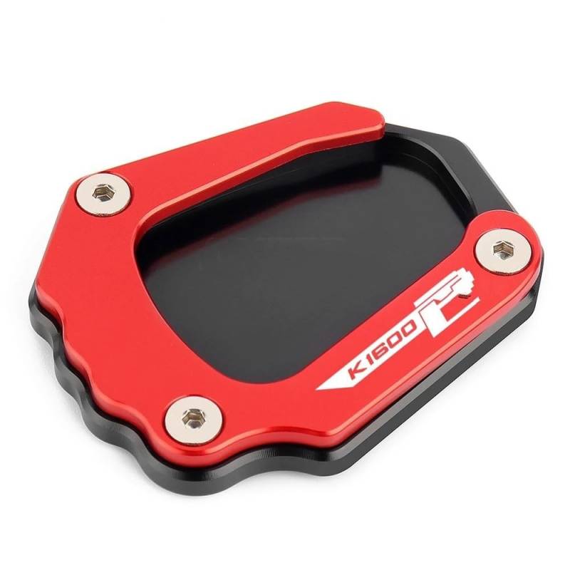 Für K1600B K1600GT K1600GTL K1600 B GT GTL 2017 2018 2019 2020 Kickstand Fuß Seite Ständer Verlängerung Pad Unterstützung Platte Vergrößern(Red) von TIMJAN
