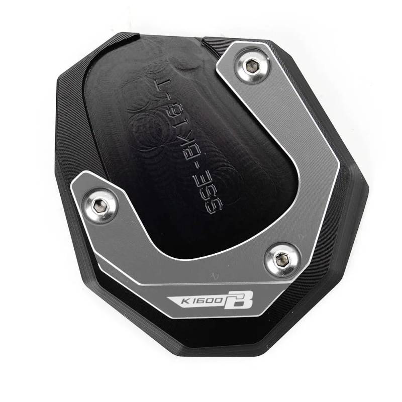 Für K1600B K1600GT K1600GTL K1600 B GT GTL 2017-2022 2023 CNC Kickstand Fuß Seitenständer Verlängerung Pad Stützplatte Schlüsselanhänger(Gray) von TIMJAN