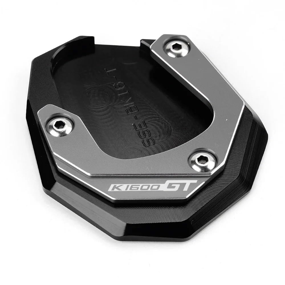 Für K1600B K1600GT K1600GTL K1600 B GT GTL 2017-2022 2023 CNC Kickstand Fuß Seitenständer Verlängerung Pad Stützplatte Schlüsselanhänger(Grey1) von TIMJAN