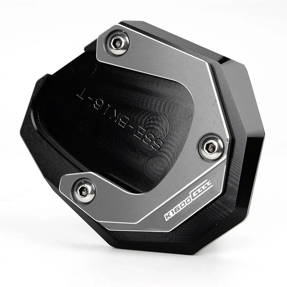 Für K1600B K1600GT K1600GTL K1600 B GT GTL 2017-2022 2023 CNC Kickstand Fuß Seitenständer Verlängerung Pad Stützplatte Schlüsselanhänger(Grey2) von TIMJAN