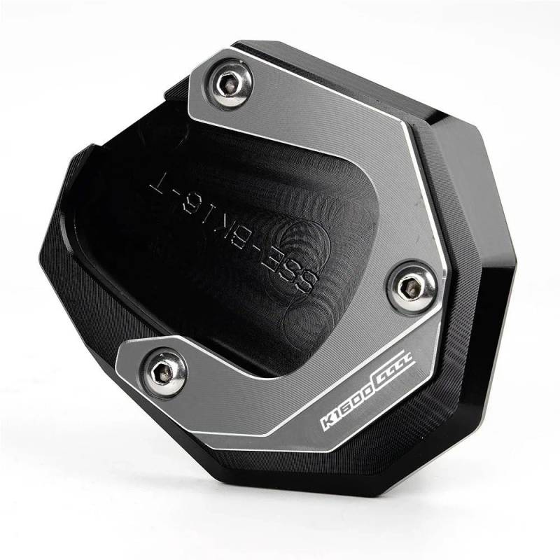 Für K1600B K1600GT K1600GTL K1600 B GT GTL 2017-2022 2023 CNC Kickstand Fuß Seitenständer Verlängerung Pad Stützplatte Schlüsselanhänger(Grey2) von TIMJAN