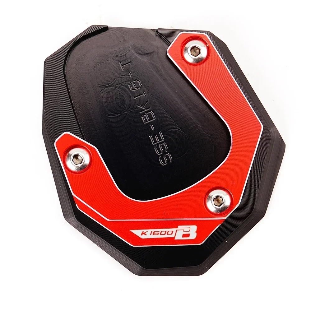 Für K1600B K1600GT K1600GTL K1600 B GT GTL 2017-2022 2023 CNC Kickstand Fuß Seitenständer Verlängerung Pad Stützplatte Schlüsselanhänger(Red) von TIMJAN