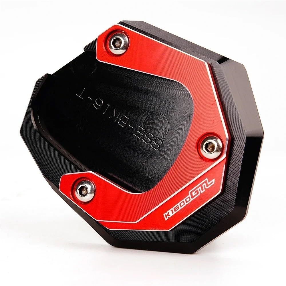 Für K1600B K1600GT K1600GTL K1600 B GT GTL 2017-2022 2023 CNC Kickstand Fuß Seitenständer Verlängerung Pad Stützplatte Schlüsselanhänger(Red2) von TIMJAN