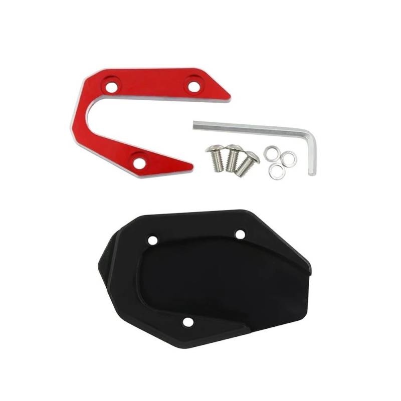 Für MT-03 MT 03 MT03 2017-2021 Motorrad Kickstand Verlängerung Pad Fuß Seite Stehen Vergrößern Unterstützung Platte(Red-NO LOGO) von TIMJAN
