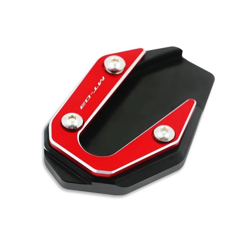 Für MT-03 MT 03 MT03 2017-2021 Motorrad Kickstand Verlängerung Pad Fuß Seite Stehen Vergrößern Unterstützung Platte(Red-with LOGO) von TIMJAN