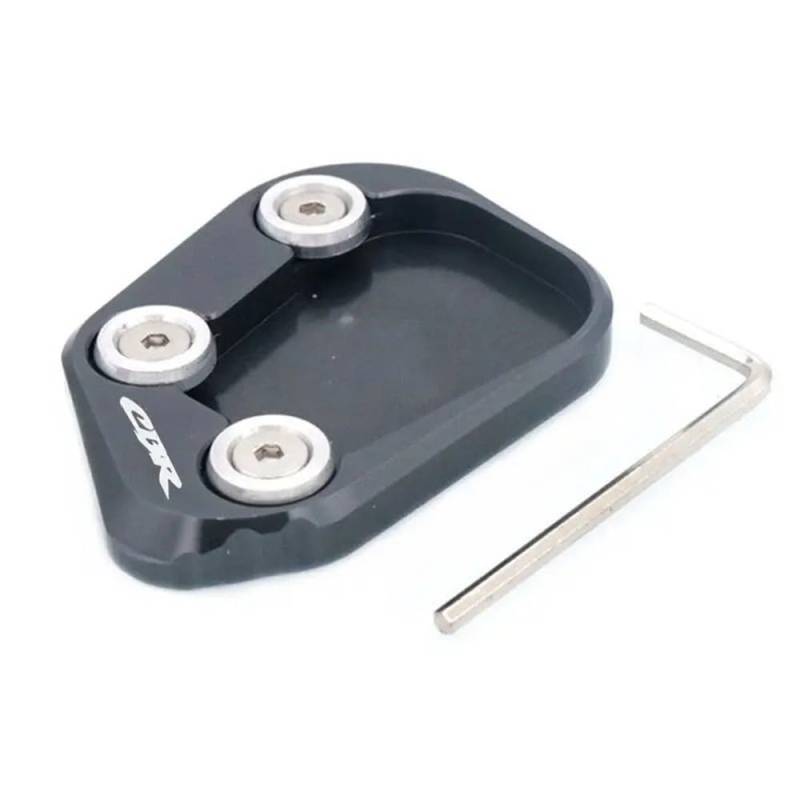Für Motorrad CNC Kickstand Fuß Seitenständer Verlängerung Pad Stützplatte CBR250RR CBR 250 RR CBR250 RR 2017-2023(Titanium) von TIMJAN