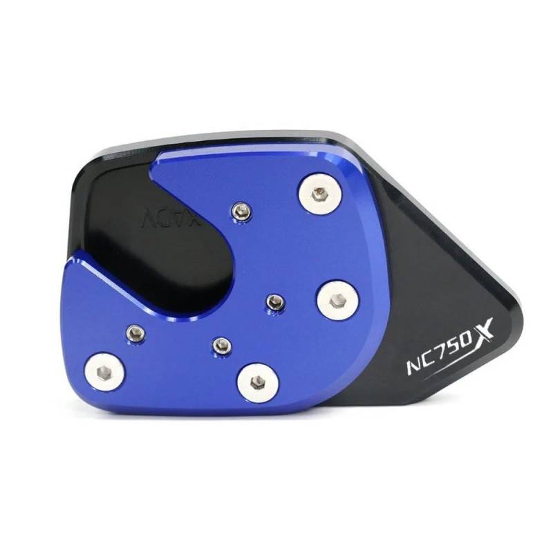 Für NC750X NC 750X NC750 X 2014-2023 Motorrad CNC Aluminium Ständer Fuß Seitenständer Stehen Verlängerung Enlarger Pad(14-20 BLUE) von TIMJAN