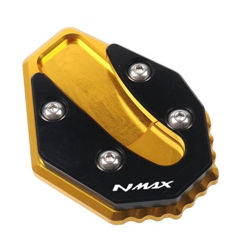 Für NMAX155 NMAX125 N-MAX155 NMAX N-MAX 155 125 2020-2023 Motorrad CNC Kickstand Seitenständer Ständer Verlängerung Enlarger Pad(Gold) von TIMJAN