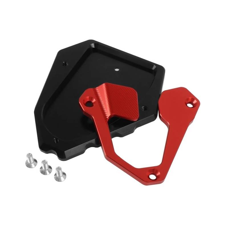Für NT 1100 Nt1100 NT1100 2021 2022 2023 Motorrad Seitenständer Stützplatte Vergrößerungspad CNC Ständer Verlängerungsplatte(Red no logo) von TIMJAN