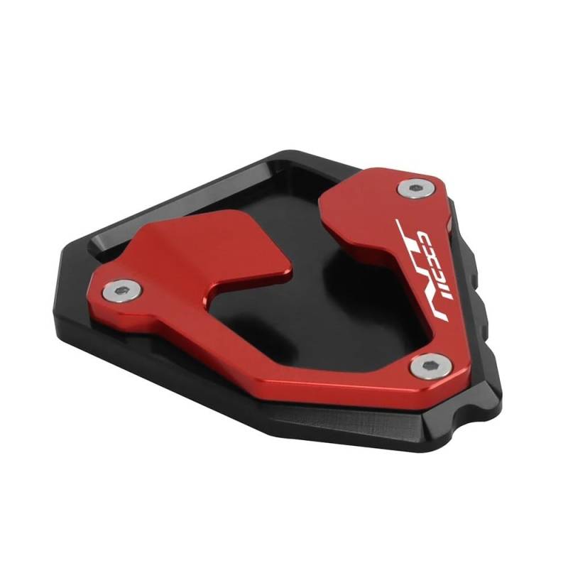 Für NT 1100 Nt1100 NT1100 2021 2022 2023 Motorrad Seitenständer Stützplatte Vergrößerungspad CNC Ständer Verlängerungsplatte(Red-with logo) von TIMJAN