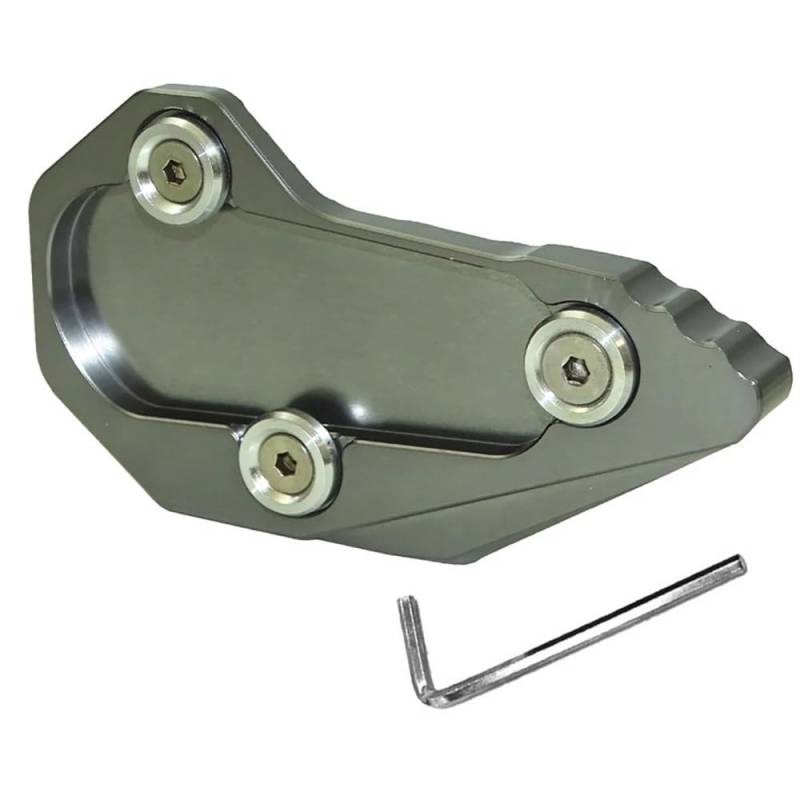 Für R1200RS R1200R R1200 RS/R 2015-2018 Motorrad CNC Kickstand Fuß Seitenständer Verlängerung Vergrößern Pad Unterstützung Platte(Titanium) von TIMJAN