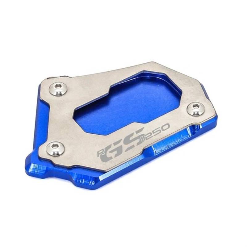 Für R1250GS Abenteuer R 1200 GS LC R1200GS ADV CNC Ständer Seitenständer Platte Verlängerungspad(Blue R1250GS-A) von TIMJAN