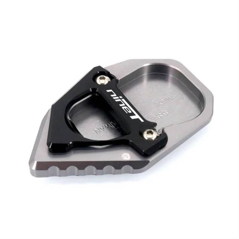 Für RNINET R NINET Rnine TR Nine T 2017-2021 Motorrad CNC Kickstand Fuß Seitenständer Verlängerungspolster Stützplatte(Titanium) von TIMJAN